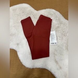 NWT Lululemon Wunder Train HR 25” in Chianti - US 4